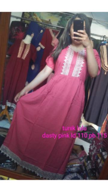 DASTER ARAB TUNIK LULU JUMBO LD 125 standar ld 110 renda full muter-1