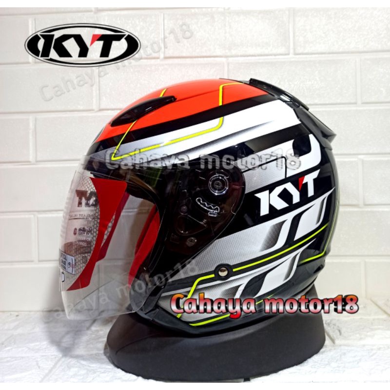 Helm kyt dj maru motif seri 13 half face