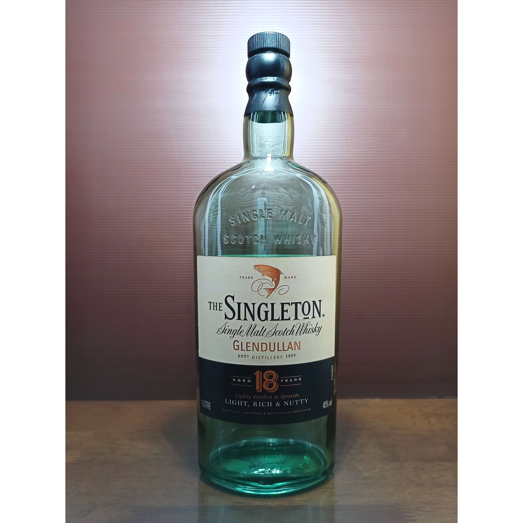 Botol bekas miras The Singleton 18 Glendullan 1 Liter