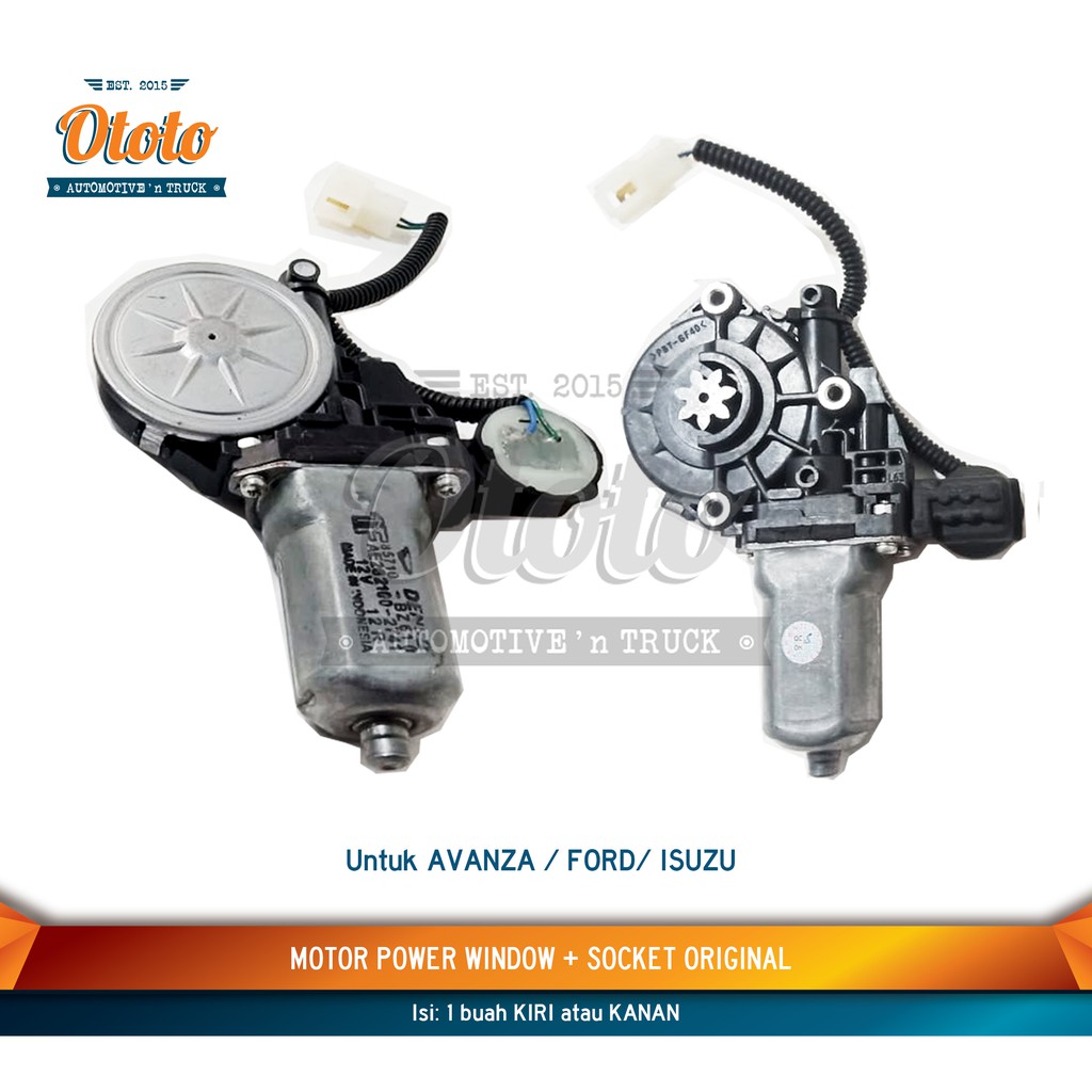 Motor Power Window + Socket AVANZA FORD ISUZU Original