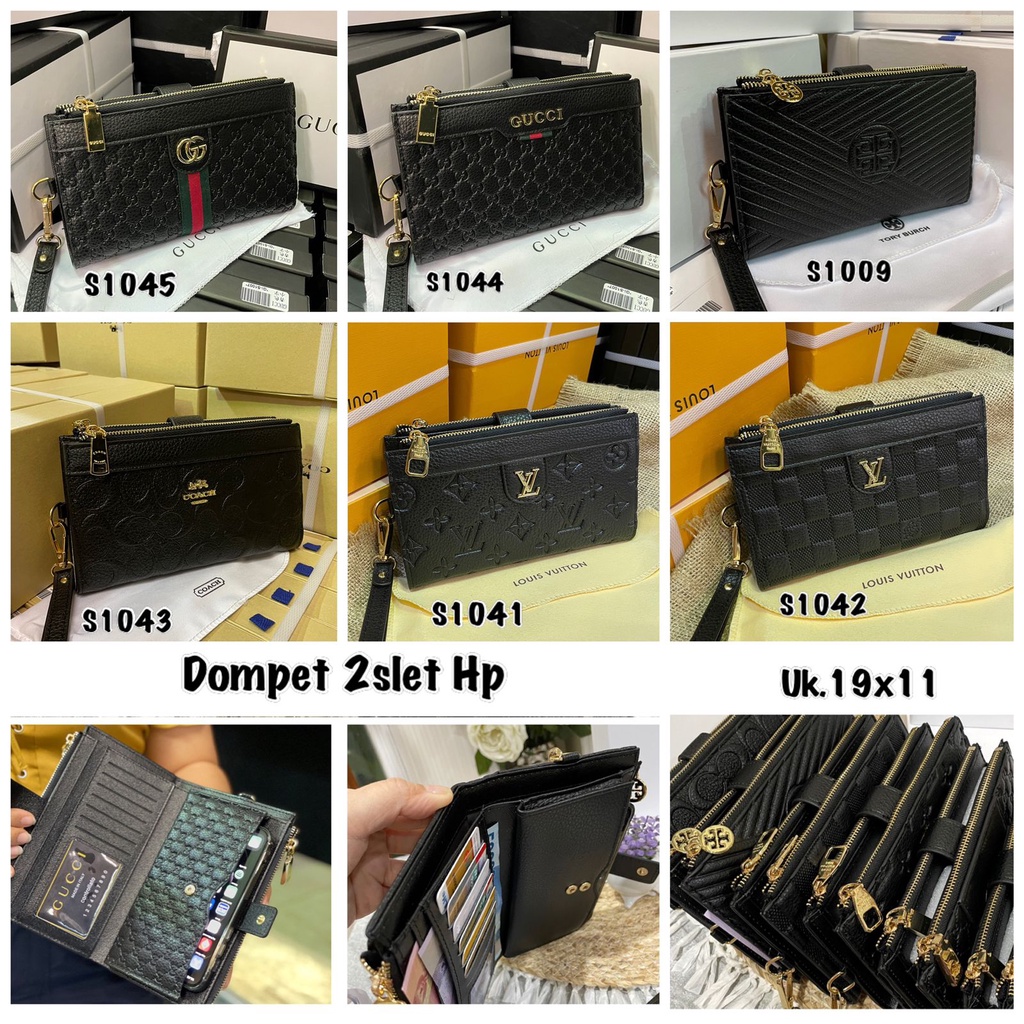 dompet 2 slet s100 uk 19x11 cm free box import