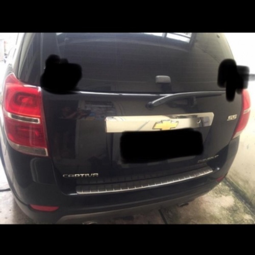 Jual scuff plate bumper belakang chrome Chevrolet Captiva Murah
