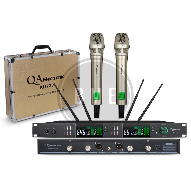 mic wireless qa electroik kd 720 qa electronik kd720 original 3 warna