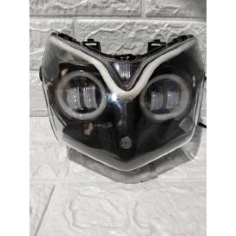 lampu depan supra x 125 custom led