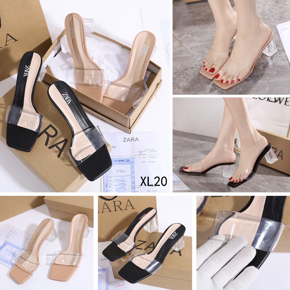 ZR GLASS HEELS SANDALS XL20