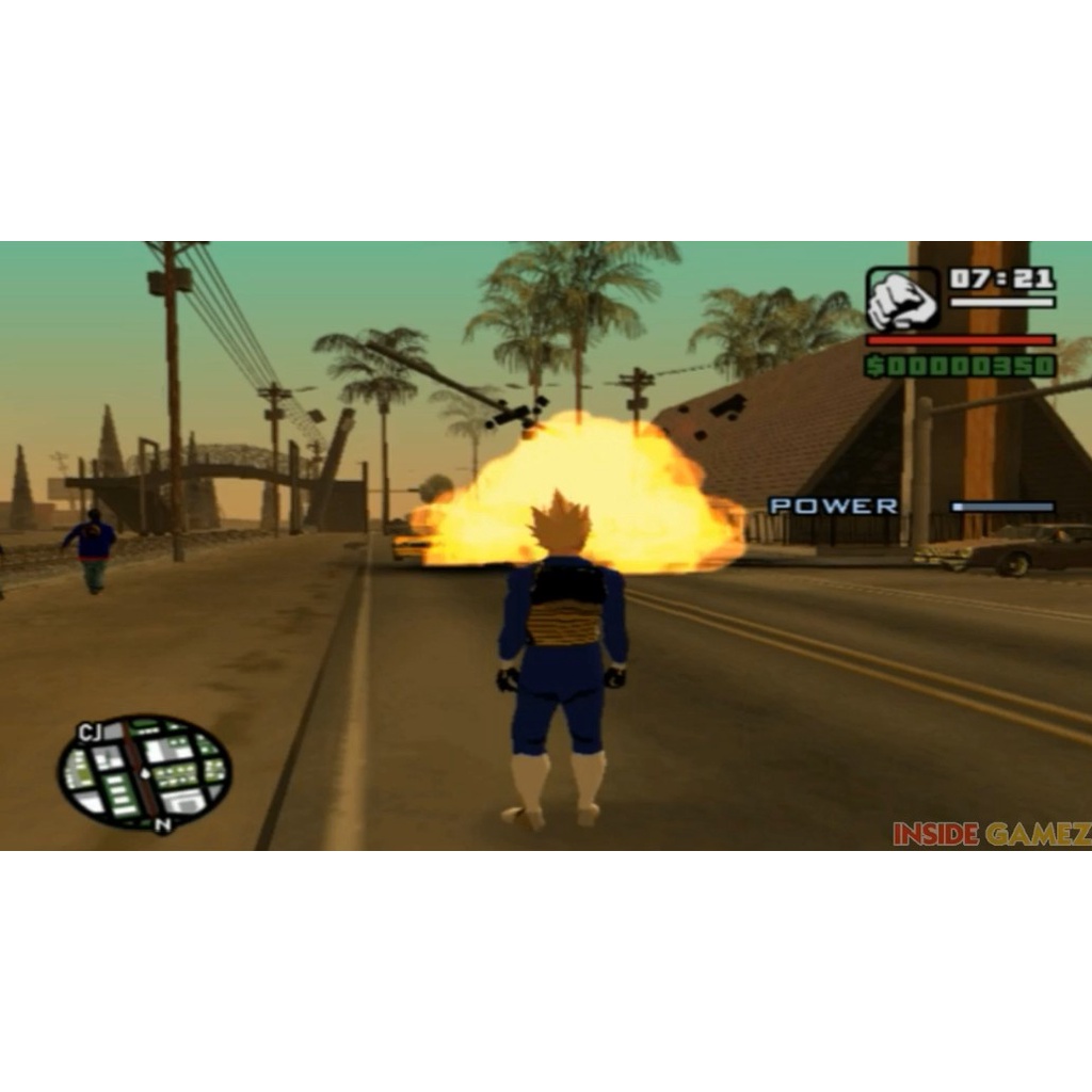 Kaset PS 2 GTA SA Vegeta Mod