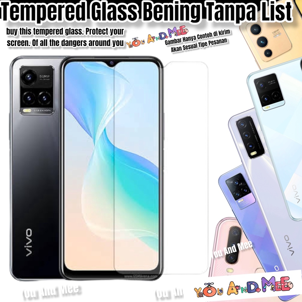 TG Temperd Glass iQOO Z7 VIVO X60 V5 V5S V5+ V5Lite Y67 Y65 Y69 Y66 Y53 Y55 Y55s Y51 Y21 Y31 Tempered KACA BENING-CLEAR-GLOSSY/Tempred Full Cover-Ful Coverage Antigores-Gores Anti/Layar List Hitam-Black/Tanpa-Tidak Ada Lis Thin Lite PLUS iQOOZ7 iQ00