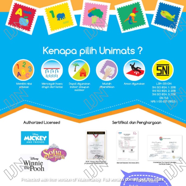 Puzzle Matras EVAMAT Abjad Tikar Karpet Evamats Playmat Mainan Anak Bayi Murah