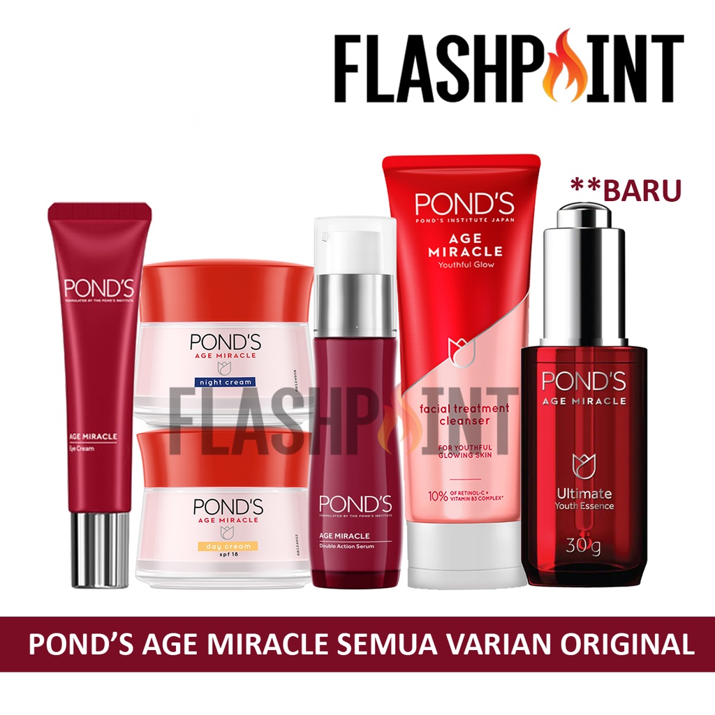 PONDS AGE MIRACLE DAY / NIGHT CREAM 50GRAM POND'S 50 GRAM SERUM FOAM ESSENCE EYE CREAM WHIP 50G 50 G