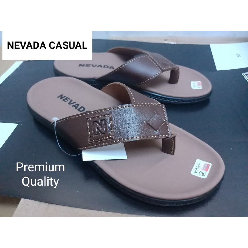 Sandal Kulit Pria Nevada Casual | Sendal Cowok Nevada New Fashion Pria Brand Matahari