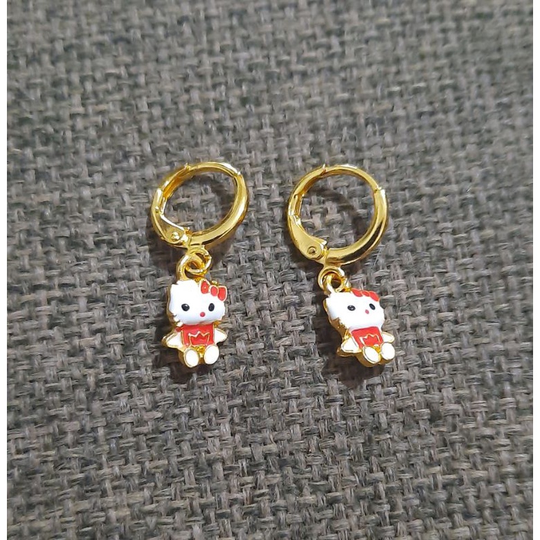 Anting Anak Hello Kitty Lapis Emas Anti Karat