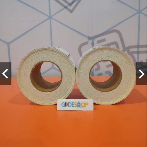 

KERTAS STIKER LABEL GONDOLA - LABEL RAK WARNA KUNING 90 X 38