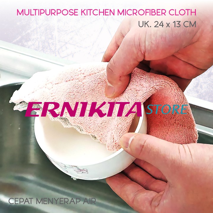 KAIN LAP MICROFIBER SERBAGUNA - Kain Lap Dapur Anti Minyak