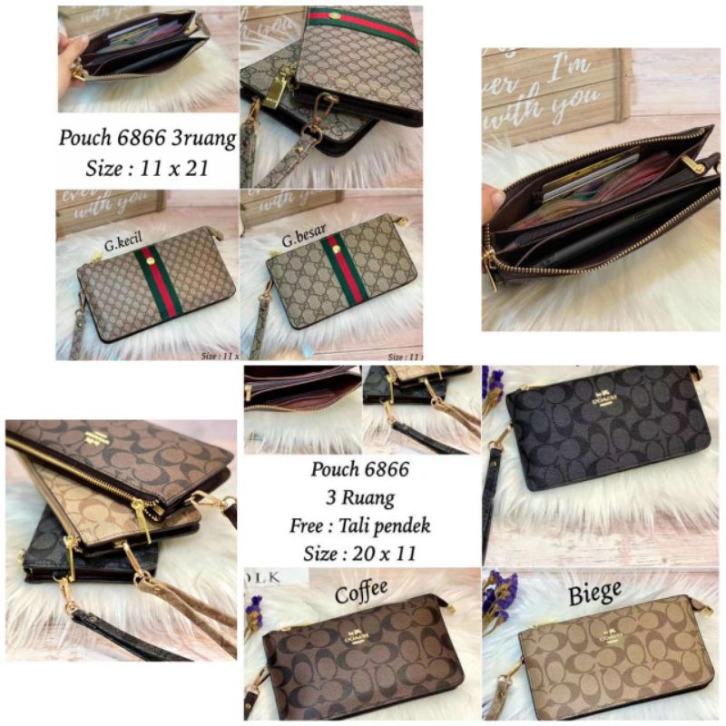 DOMPET POUCH IMPORT PREMIUM + TALI TANGAN