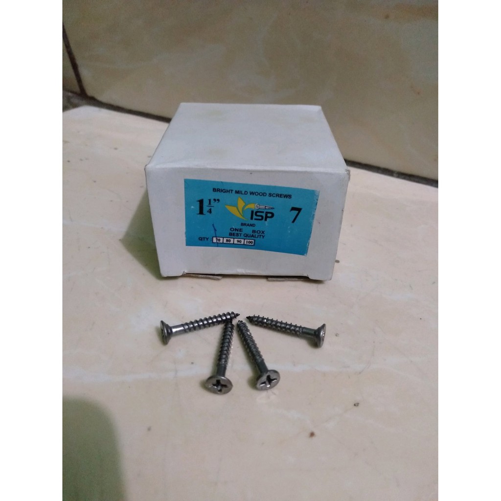 Skrup kayu 3cm harga per kotak terbatas