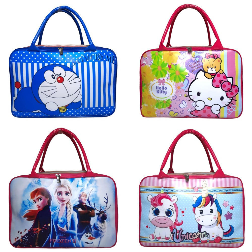 Travel Bag Karakter / Tas Koper Karakter / Tas Pakaian Anak Dan Dewasa / Tas Mudik / Doraemon / Litt