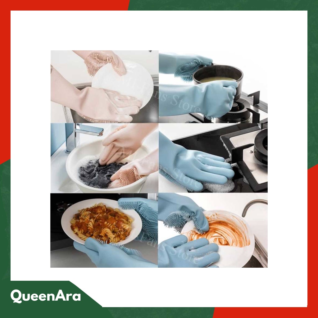 Xiaomi Mijia JJ Sarung Tangan Sikat Magic Silicone Cleaning Glove