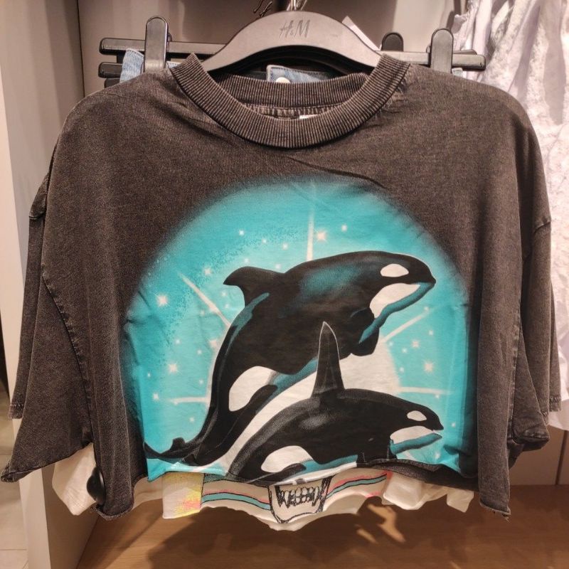 Crop top / kaos Crop H&M Original