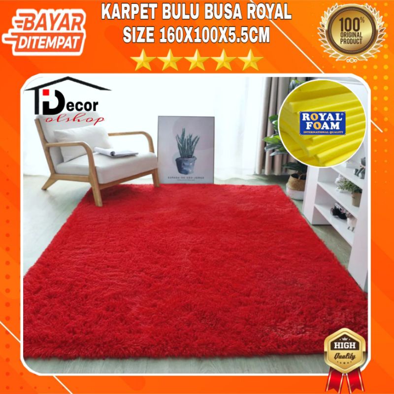 Karpet bulu empuk uk 160x100x5,5cm