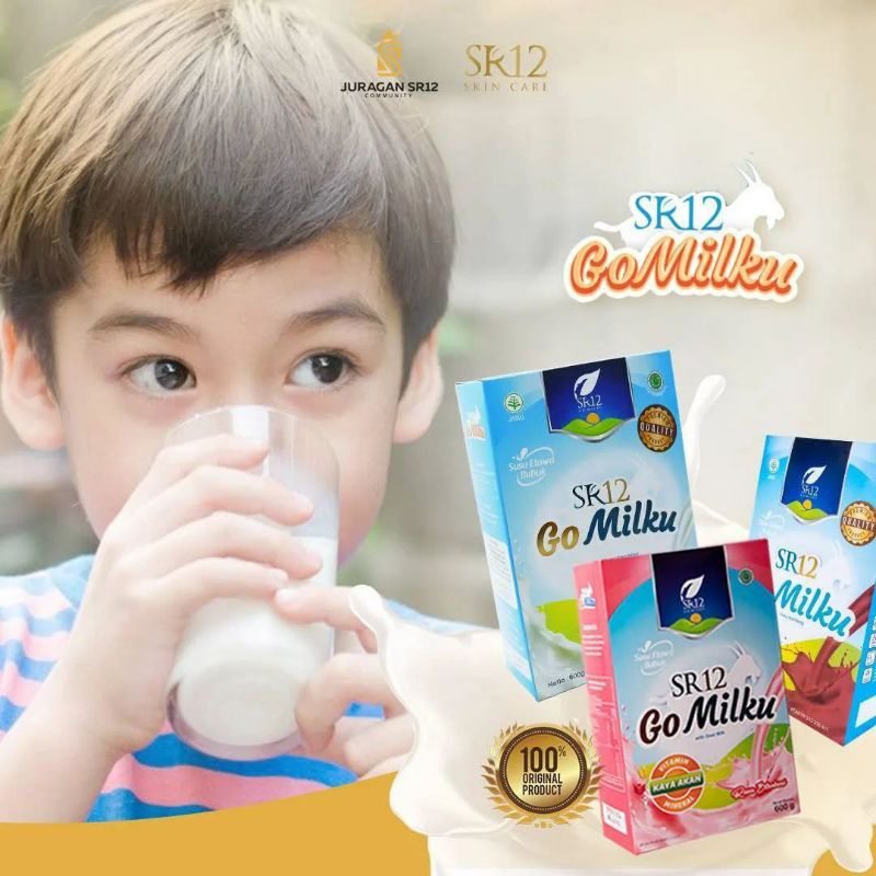 

GOMILKU SR12 ASI BOOSTER Susu Kambing Etawa Premium Susu anak & Dewasa