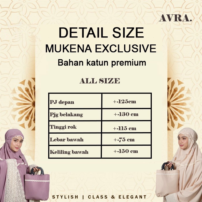 Mukena Dewasa Jumbo Bahan Adem Mukenah Katun Polos Renda Mewah Bahan Adem Dan Lembut Premium Berkualitas