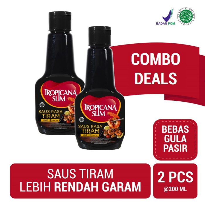 

SAUS-DRESSING- TWIN PACK: TROPICANA SLIM SAUS TIRAM 200ML -SAUS-DRESSING.
