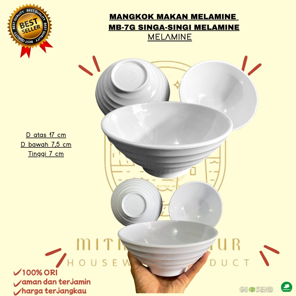 BEST SELLER!! MANGKOK MAKAN MELAMINE  MB-7G SINGA-SINGI MELAMINE