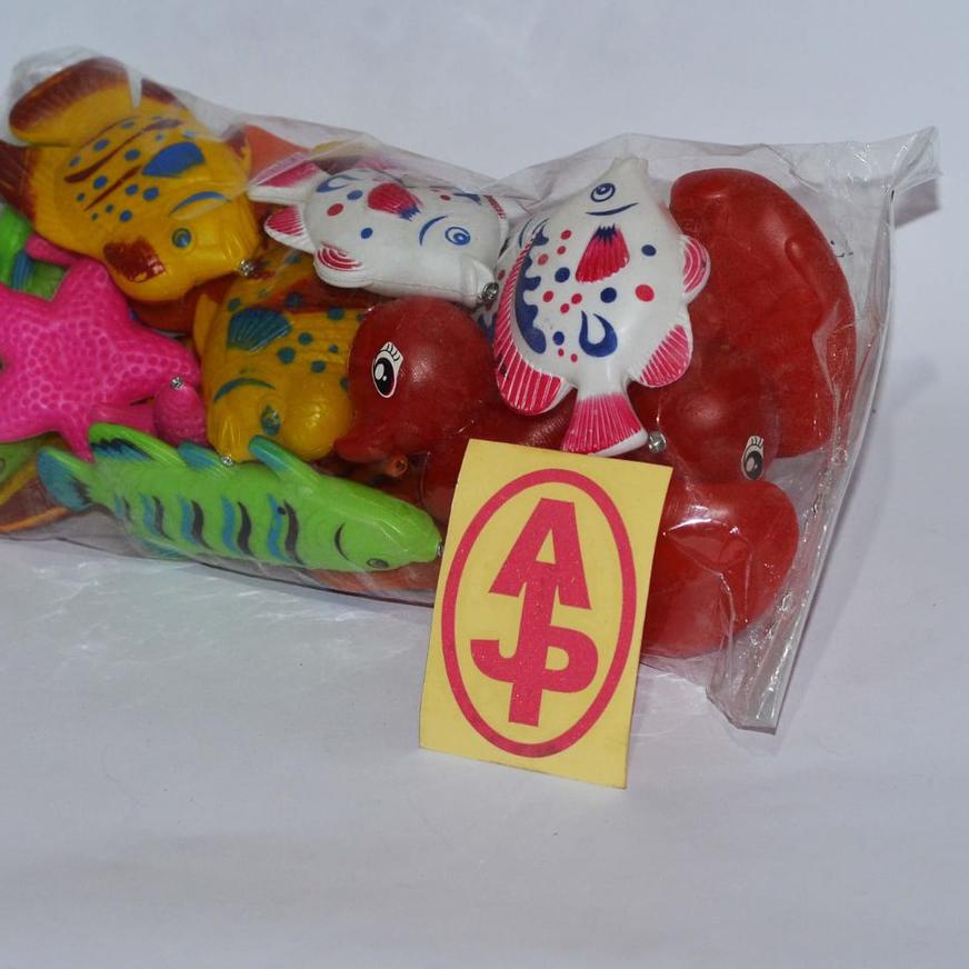 ➡️ikan mainan ikan ikanan plastik ikan magnet