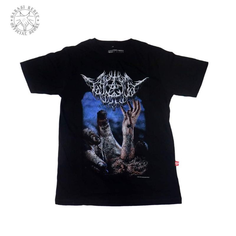 TSHIRT BAND BLACK METAL KAOS METAL TAHLILAN RLSD GARASI REBEL BAJU MUSIK INDONESIA KAOS MATERNAL