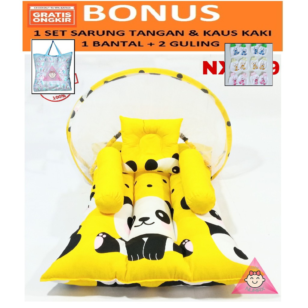 Harga Kasur Bayi Lipat Berkelambu Chubby panda / Matras Bayi NUMAX
BABY / Tempat Tidur Bayi karakter anak