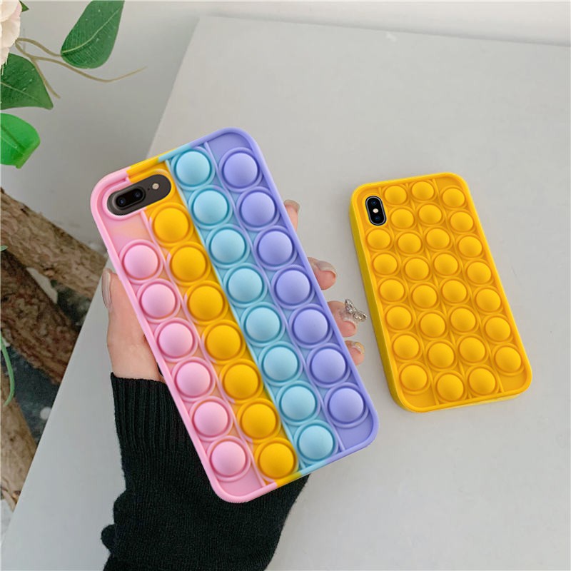 Soft Case Silikon Tpu Motif Mainan Fidget Spinner Untuk Iphone 6s 7 8 Plus X Xs Max Xr Se 2020