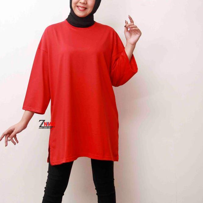 OVERSIZE HIJAB POLOS / KAOS POLOS OVERSIZE / OVERSIZE WANITA BASIC