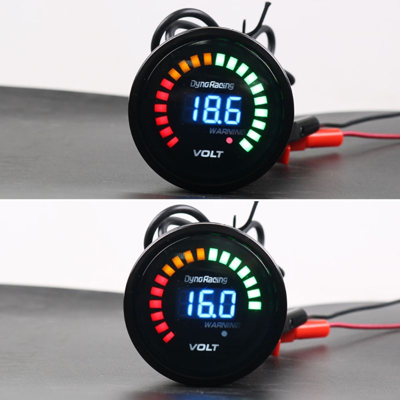 Btsg 52mm Car Auto Triple Gauge 8-16V Voltmeter Meter Pengukur Tekanan Minyak Temp Air