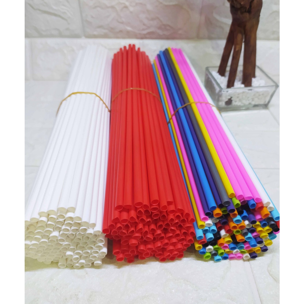 ( 100 pcs ) Stick Balon,Stick Dekorasi Kuat Tebal Bahan Premium