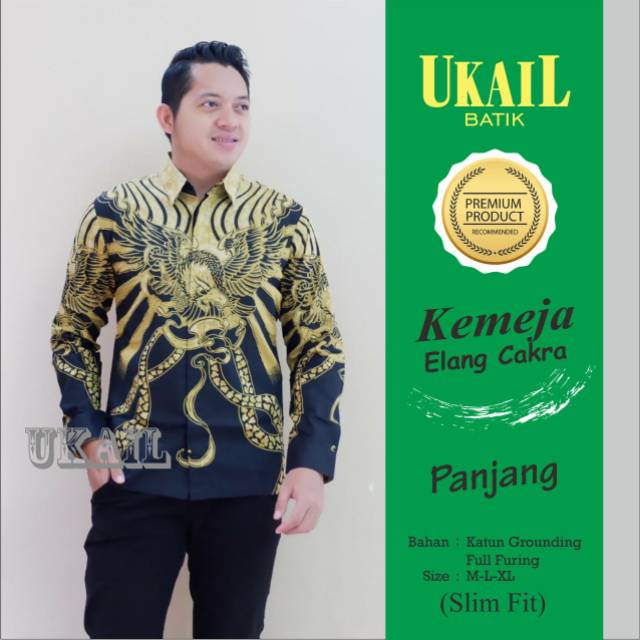 Kemeja Batik Slimfit Lengan Panjang Batik Berfuring Motif Elegan