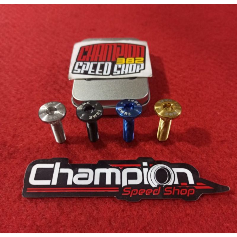 Baut Disk Disc Piringan Cakram Depan Belakang Titanium WR3 Ninja 650 2017 UP ER6N ER6F 2012-2015