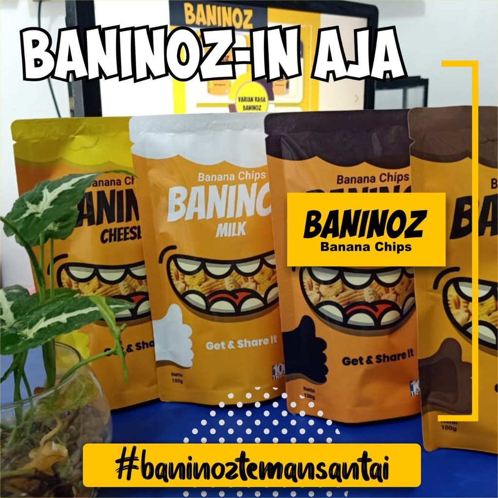 

Keripik pisang manis baninoz - keripik pisang lampung - cemilan baninoz
