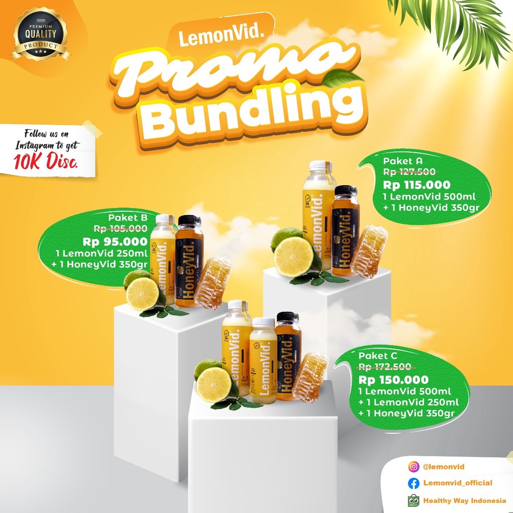 

PAKET PROMO KELEWAT MURAH LEMON VID DAN HONEY VID