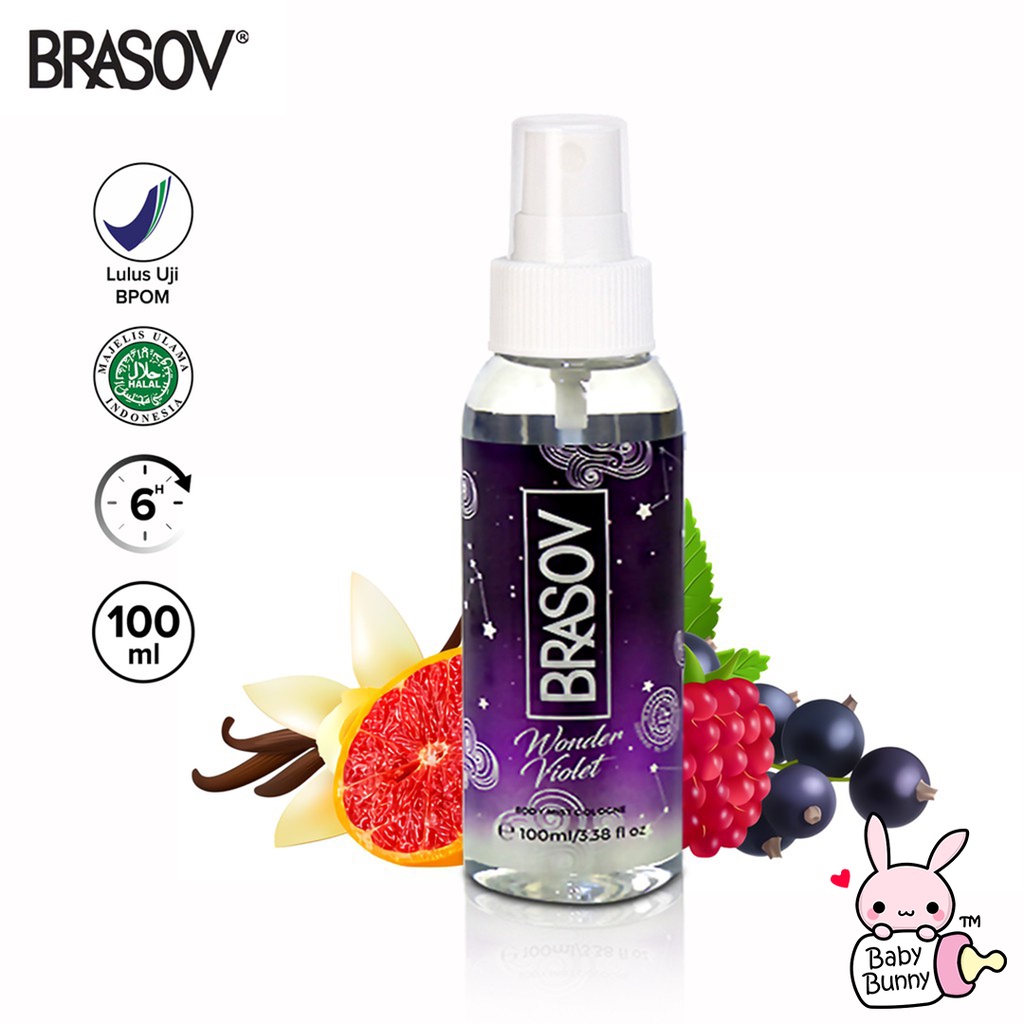 ❤ BELIA ❤ BRASOV Body Mist Spray Cologne Refreshing Fragrance 100mL