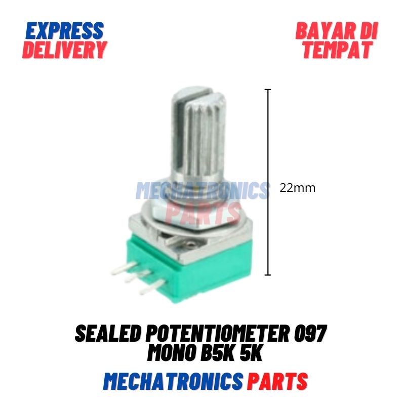 Sealed Potentiometer Potensiometer 097 Potensio Mono B5K 5K