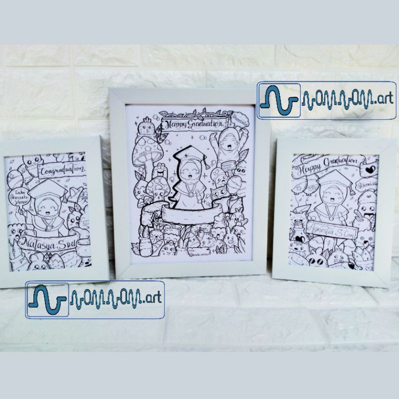 kado wisuda / hadiah wisuda / gift wisuda / doodle wisuda / doodle lucu