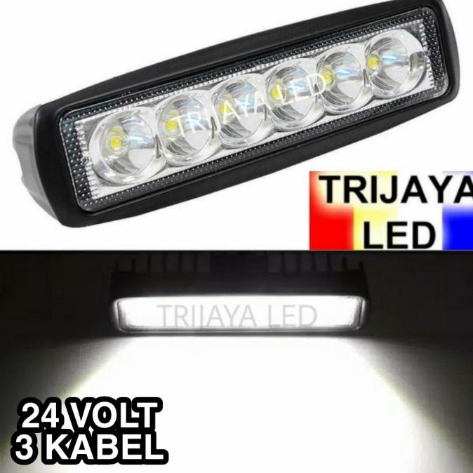 Lampu Tembak LED 24 Volt Bus Truk Canter Tronton Bar Cree Sorot Mobil 3jaya Murah