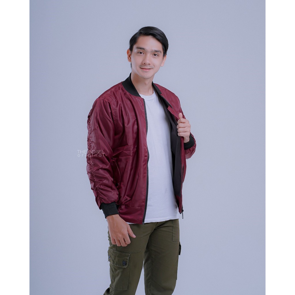 JAKET BOMBER POLOS PILOT / JAKET BOMBER POLOS PRIA