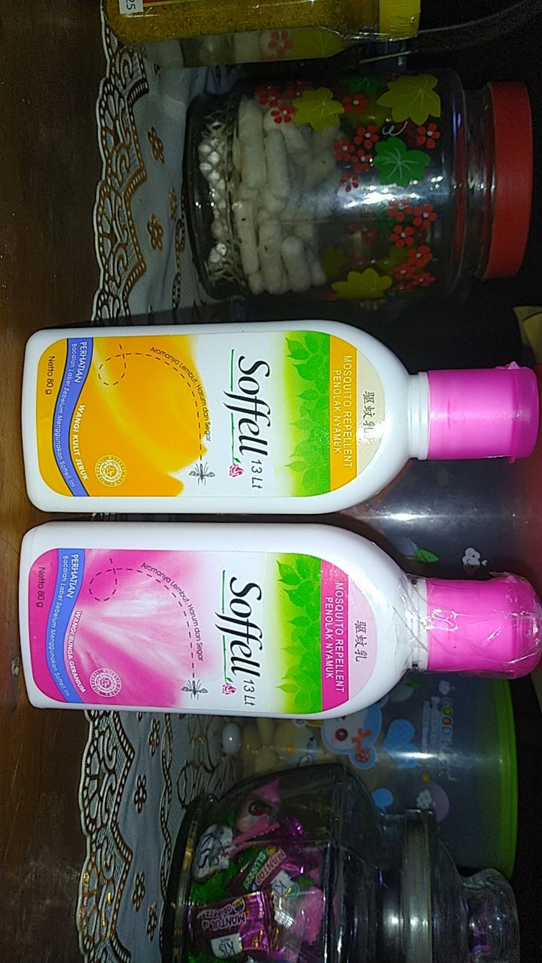 Soffell Anti Nyamuk Botol 80 Gram / 80g, Sofel Anti Nyamuk, Soffell 80g 80gram, Soffell Apel