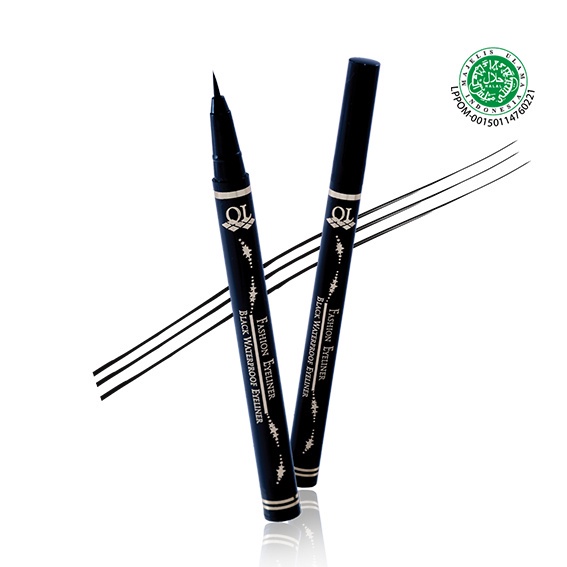 Ql Fashion Eyeliner Spidol Waterproof Hitam-8g