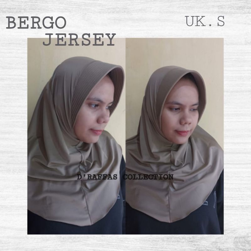 [S] Hijab Bergo Jersey polos/Daily Hijab/Kerudung sekolah/Jilbab instan ori by ASRI COLLECTION.