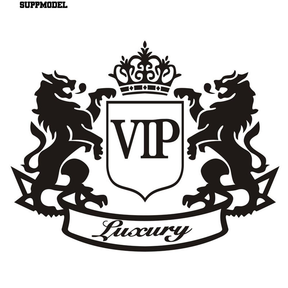 ⏲Singa ganda Crown VIP Surat Motor Mobil Dekorasi Reflektif Decal Sticker