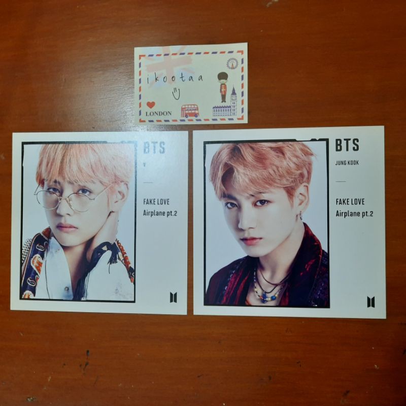 BTS FAKE LOVE AIRPLANE PT. 2 JACKET PHOTO OFFICIAL V TAEHYUNG JK JUNGKOOK