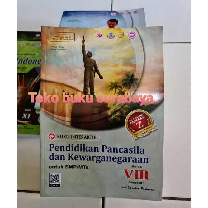 Buku PR Interaktif/ LKS pendidikan pancasila, ppkn kelas VIII, 8 semester 1 (K13 revisi) 2022 intan 