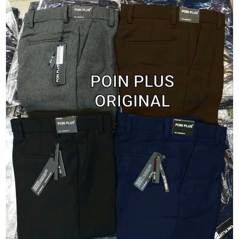 CELANA BAHAN POIN PLUS SLIMFIT PRIA